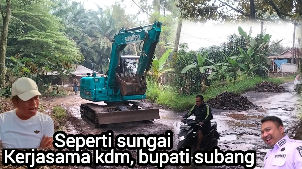 Terima kasih KDM, jalan ini ruksak bertahun tahun, akhirnya mulai di perbaiki, 