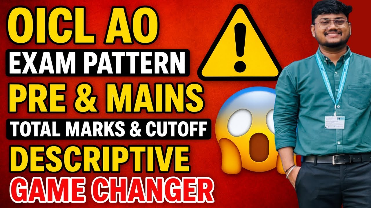 OICL AO Exam Pattern 2025 | Why Descriptive is a GAME CHANGER?🤯| Ghar Se Pathshala | Rohit Garg (AO)