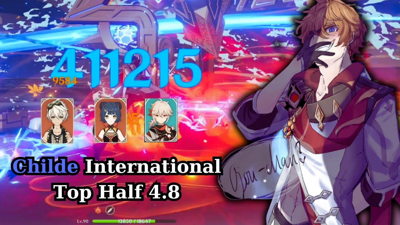 5.5 cost Childe International 97s slowrun - Top Half 4.8 Spiral Abyss (ver 4.7)