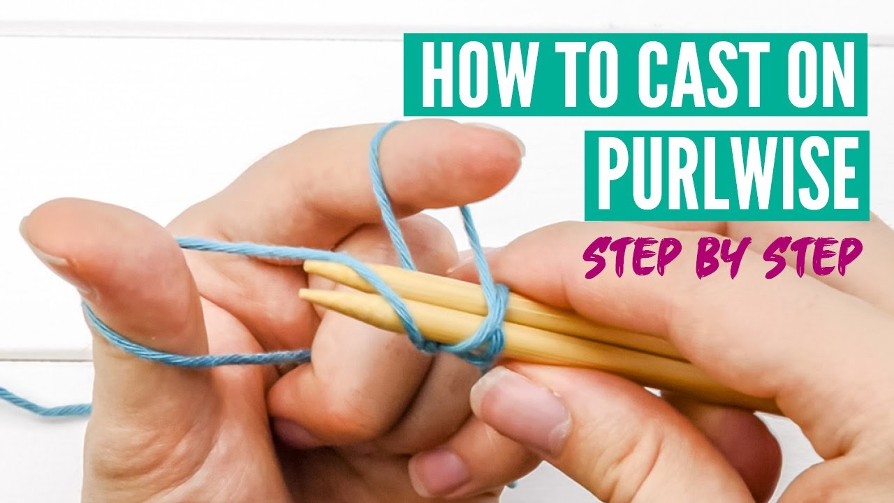 How to knit the longtail purl cast on - Step by Step