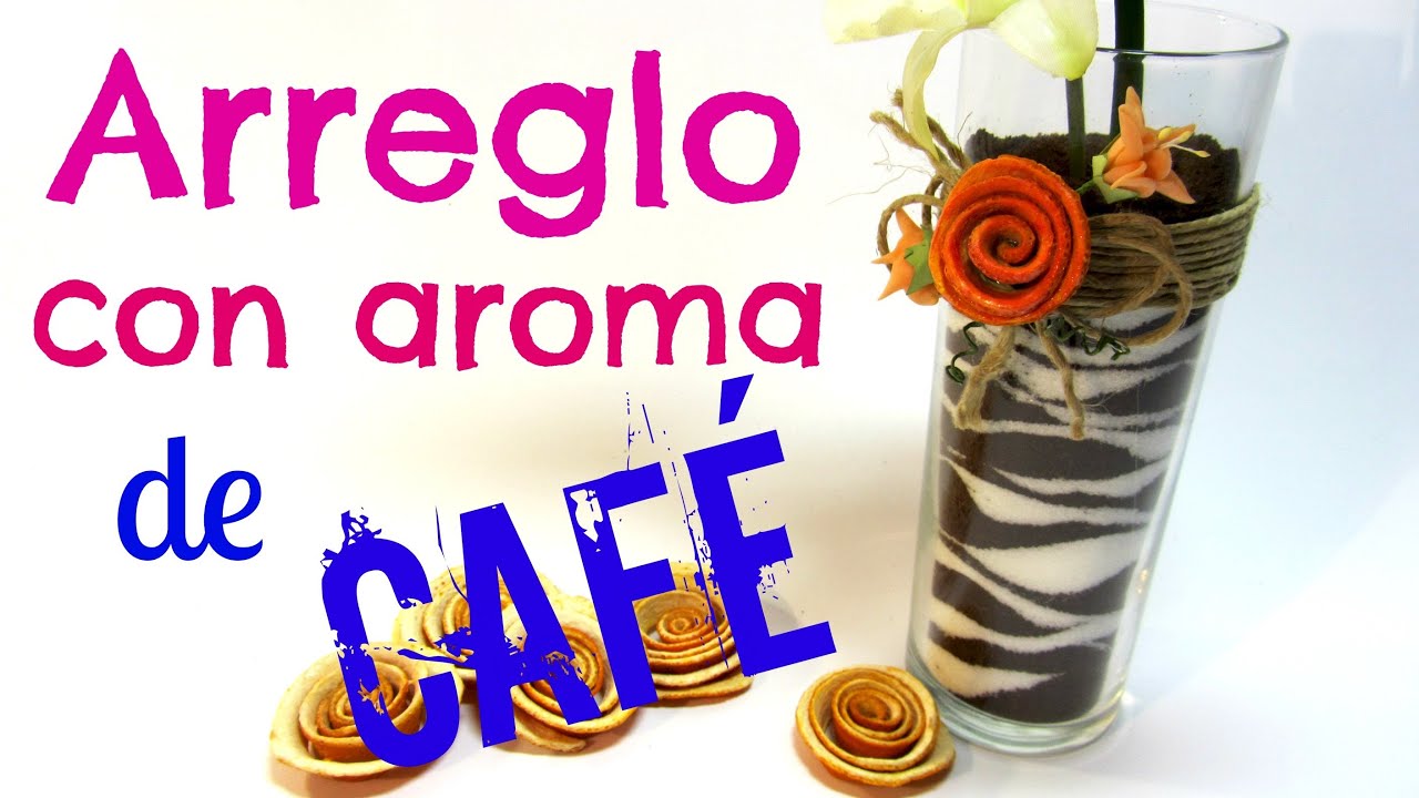 Cómo hacer un florero con aroma de café.
