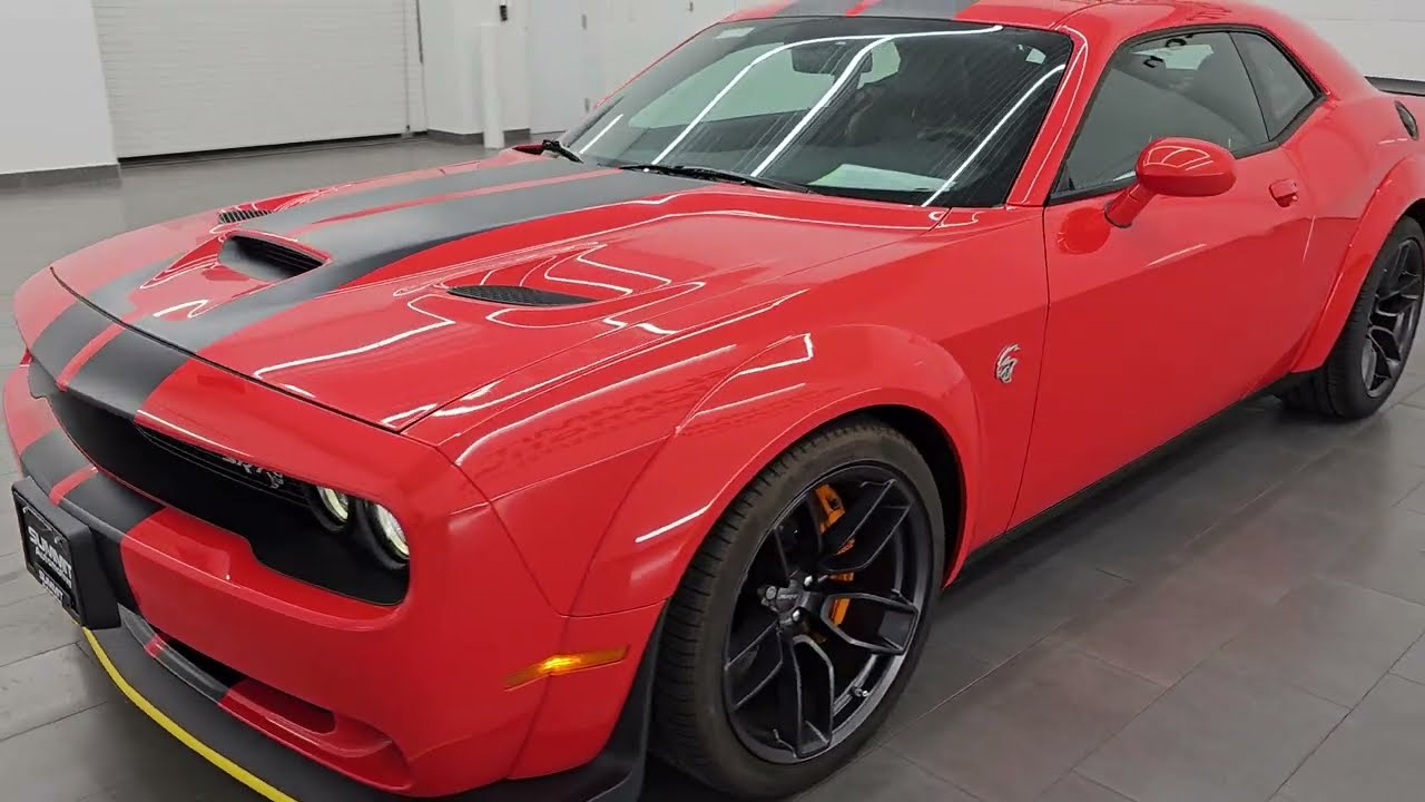 2018 DODGE CHALLENGER HELLCAT WIDEBODY MANGO TANGO ORANGE AUTO NAV LAGUNA LEATHER 14721Z SOLD!