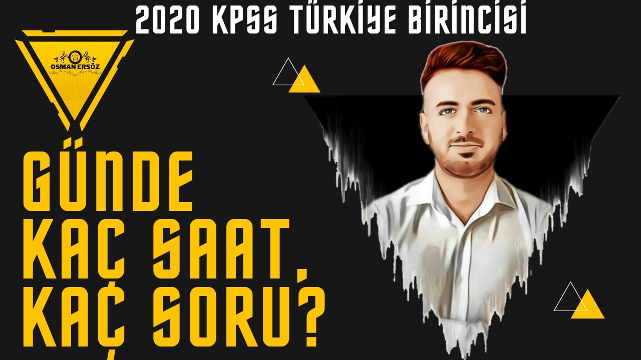 GÜNDE KAÇ SAAT DERS ÇALIŞMALIYIM? (Kazanmak için kaç soru çözmeliyim?)