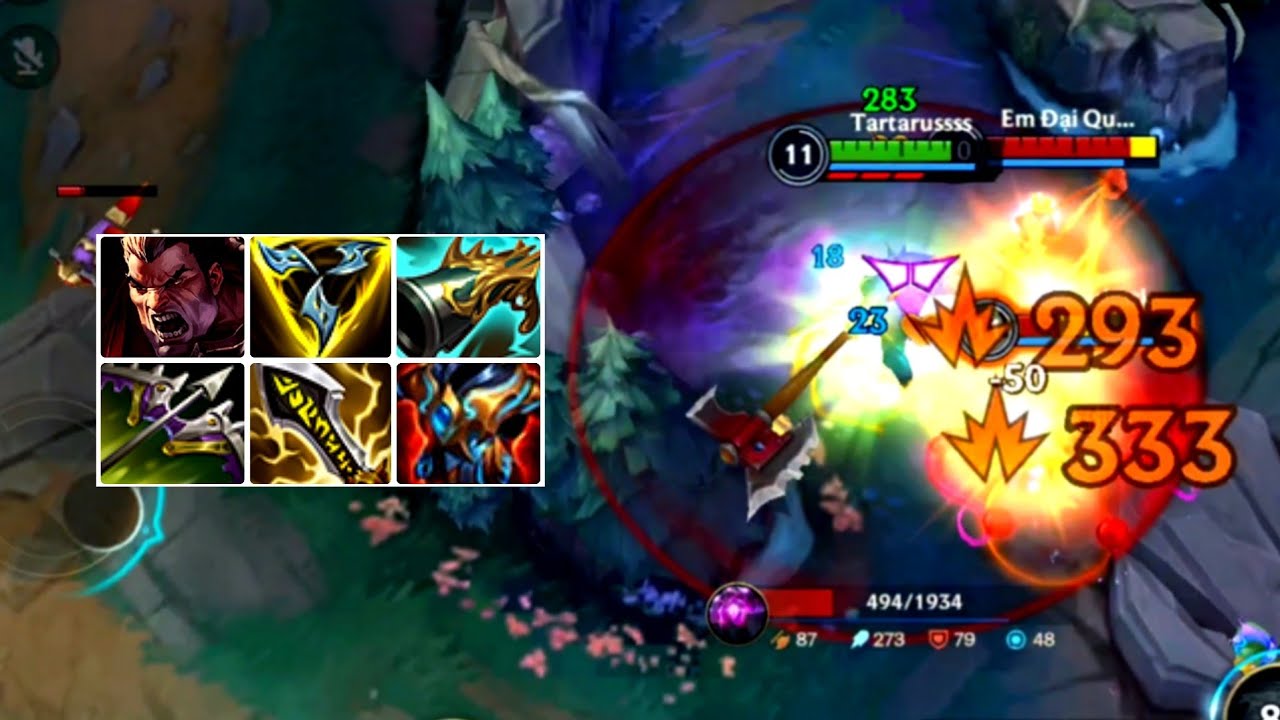 WILD RIFT : TRY CRIT BUILD FOR DARIUS IN TOP LANE