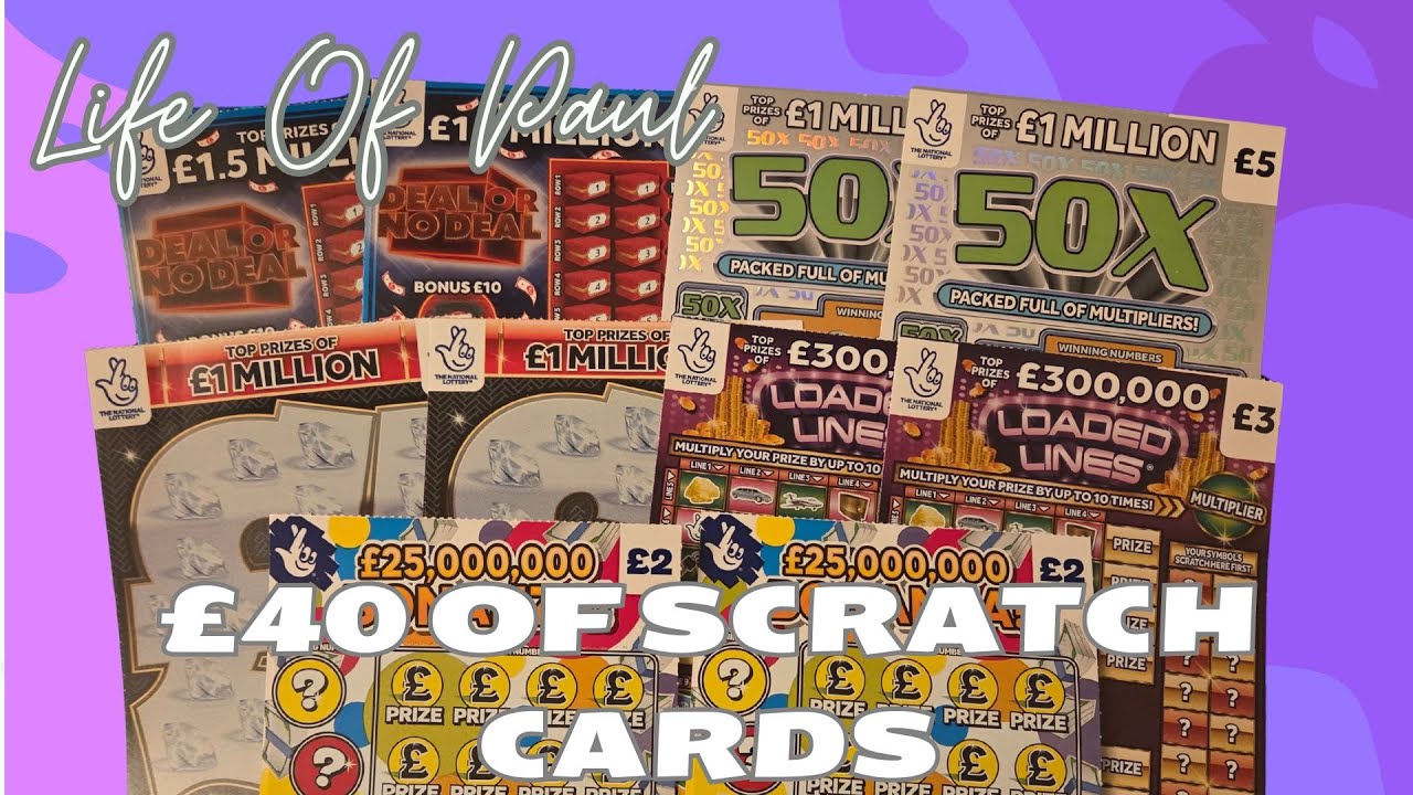 £40 mix of National Lottery scratch cards.
