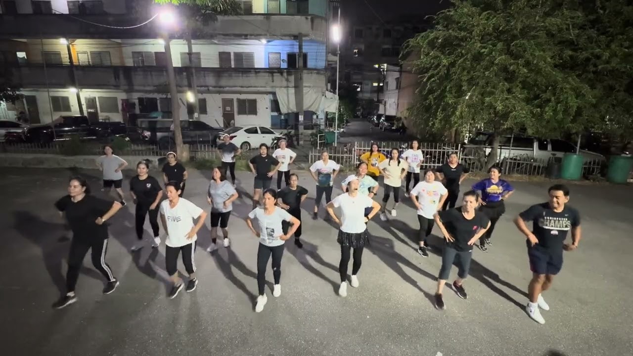 ดอกกระเจียวบาน V.3 ช่า ไลน์แด้นซ์หน้าเดียว EP1 @ลานเลิศมงคลทอง By.จุ๊บ