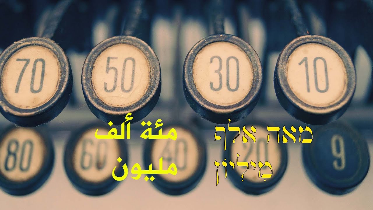 الدرس الثالث| الاعداد والأرقام المئات والآلاف שם המספר