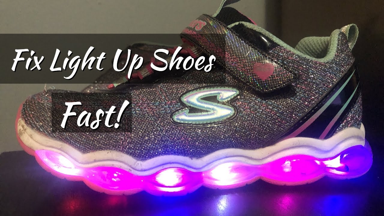 How to fix sketchers light up shoes