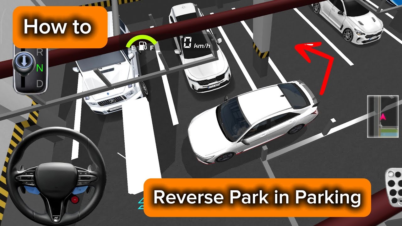 How to Reverse Park in parking | 3d driving class #reverseparking #parking #howtopark #gameplay 