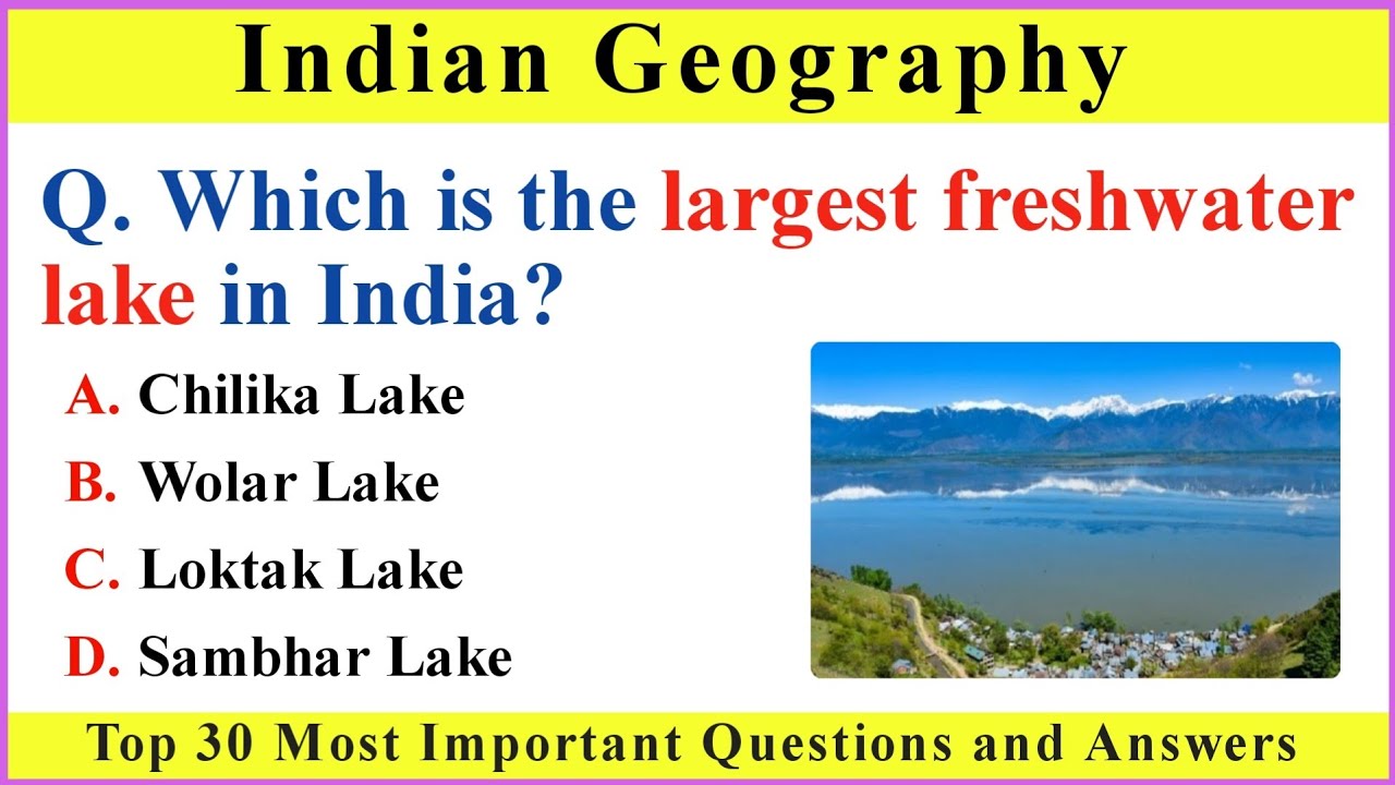 Indian Geography MCQs | Part 1 | General Knowledge | Practice & Test