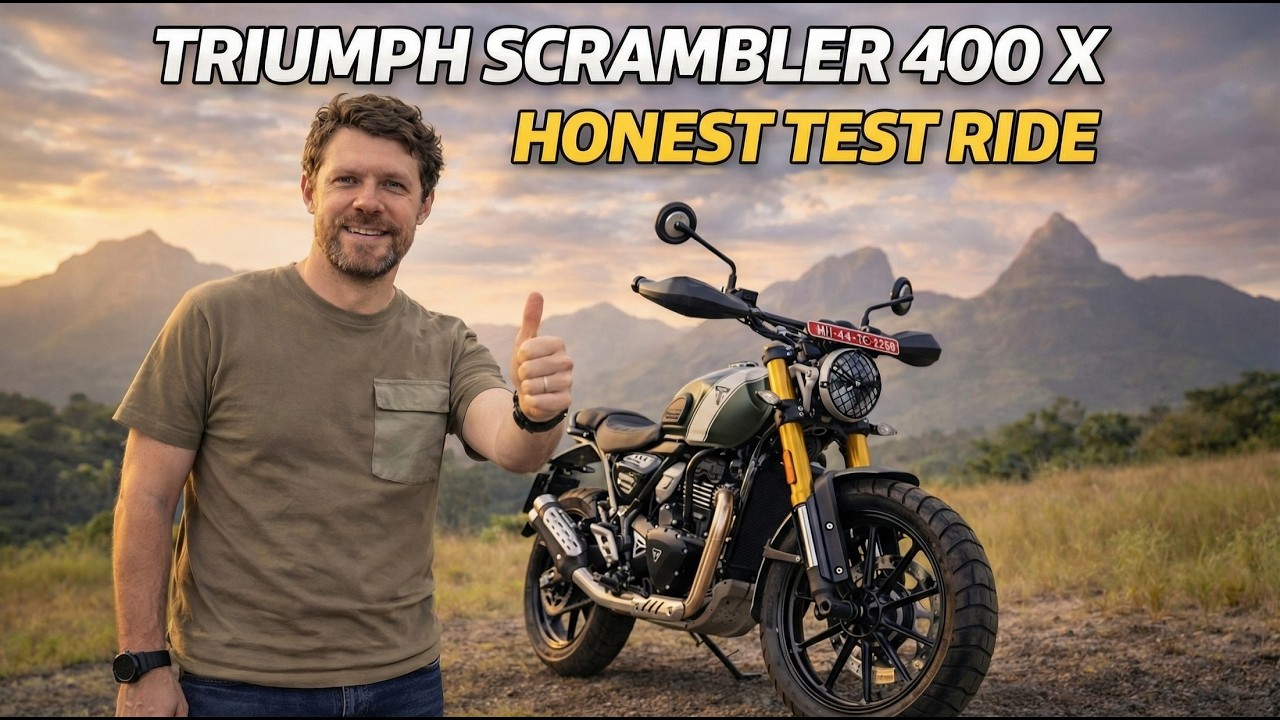 Тест-драйв TRIUMPH SCRAMBLER 400 X первые впечатления