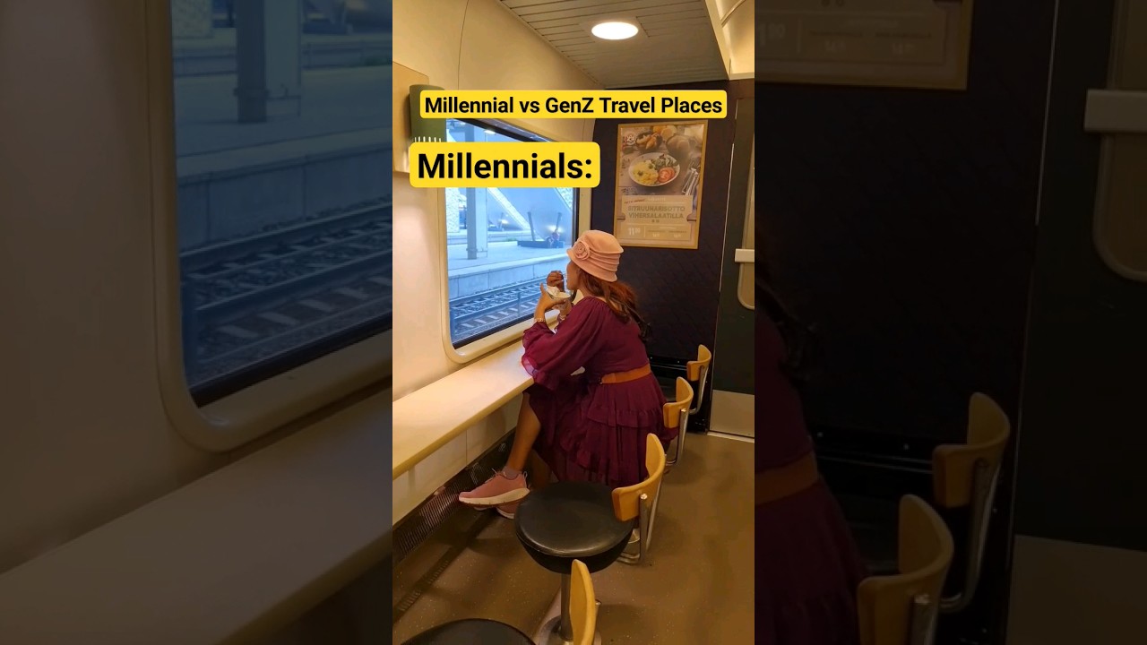 Travel Places : Millennials vs GenZ | Check-out where GenZ loves to travel #shorts #travel #genz