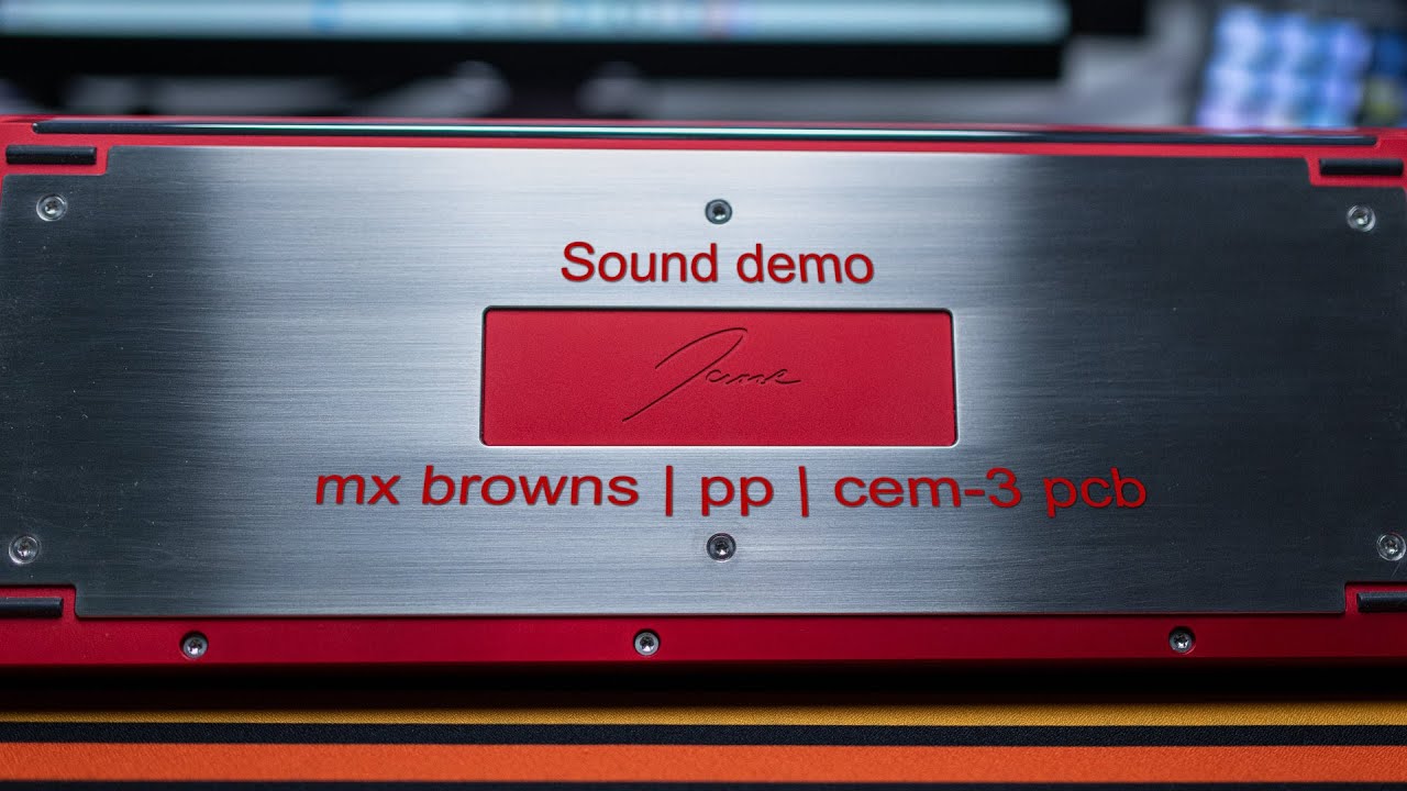 Jane v2 ME - CEM3 PCB - MX Browns - PP plate (sound demo)