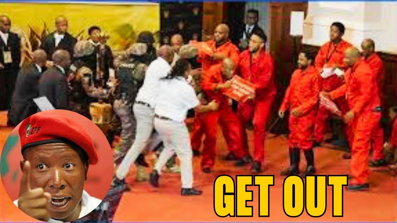 Julius Malema Forcibly Removed from South African Parliament: Shocking Moments Caught on Camera