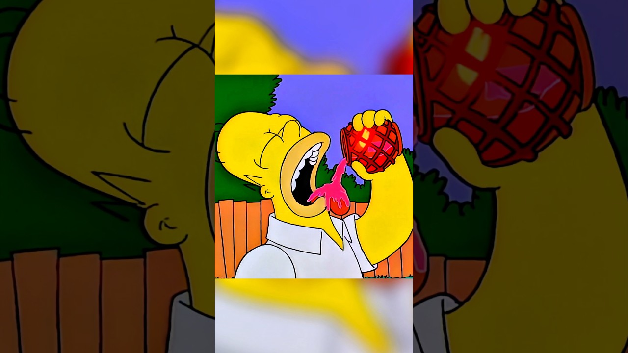 Homer drinks Candle 😂🤣 #simpsons #shorts