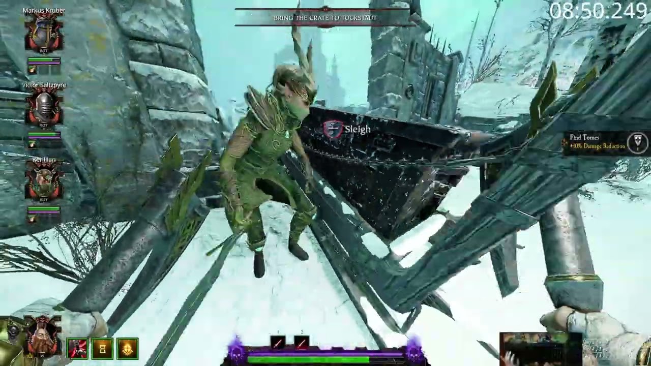 Warhammer Vermintide 2: Trail of Treachery Recruit All Objectives Speedrun - 