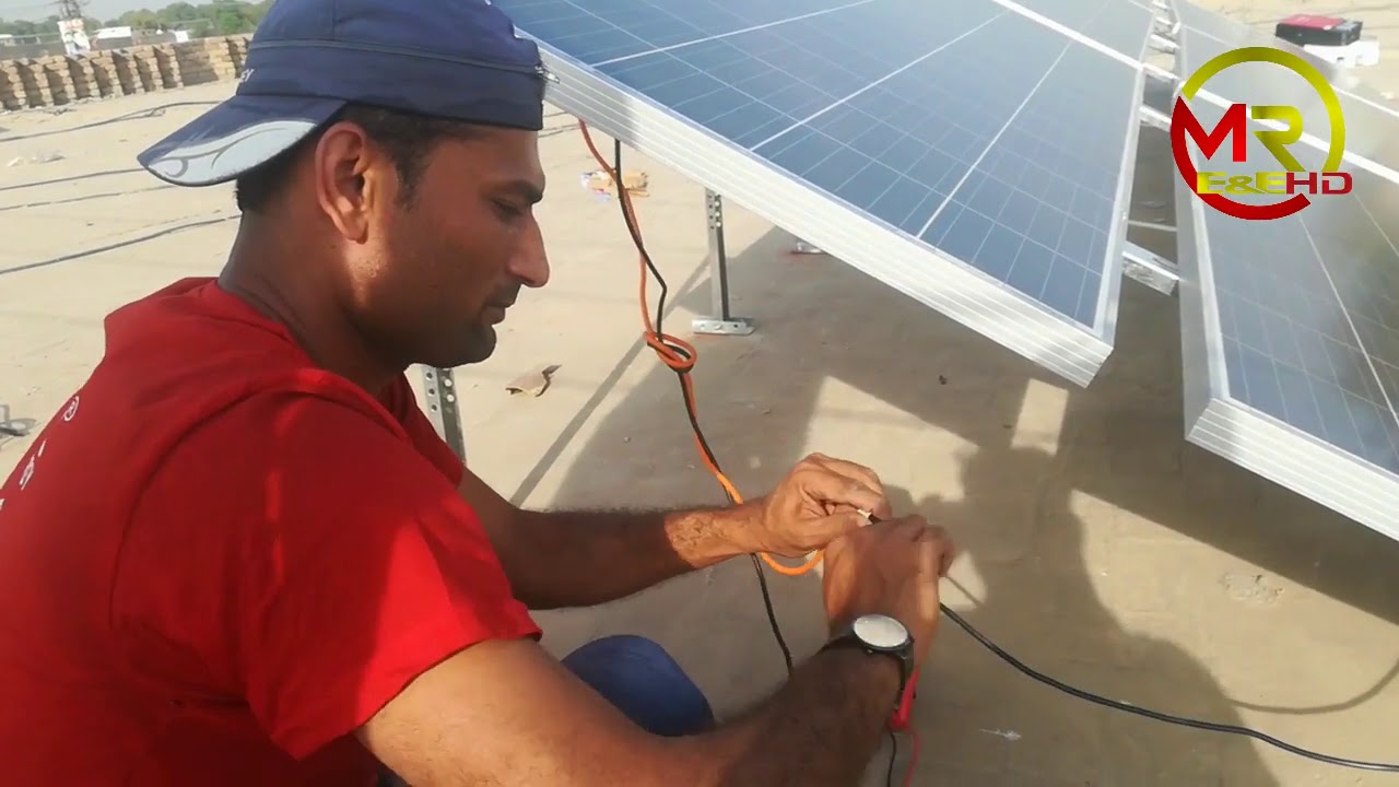 3000 watt solar panel installation | VMiii 3.2kw inverex inverter installation hindi | urdu