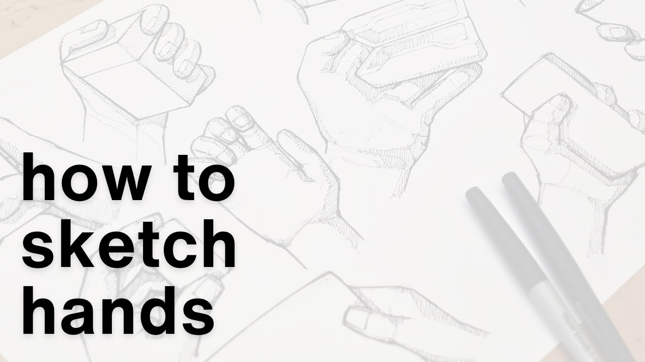 How to sketch hands!