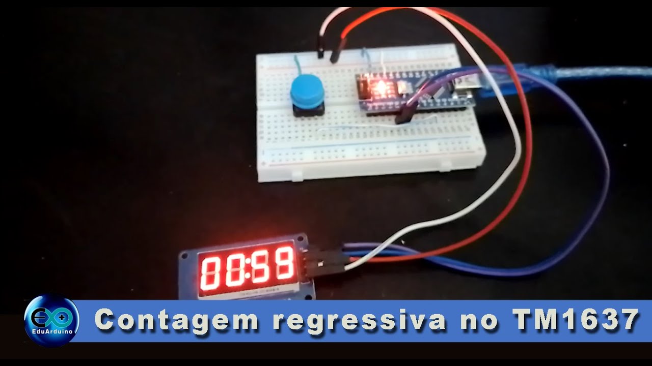 Como fazer contagem regressiva no display TM1637