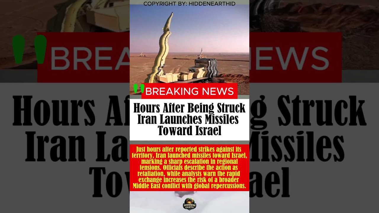 Hours After Being Struck Iran Launches Missiles Toward Israel