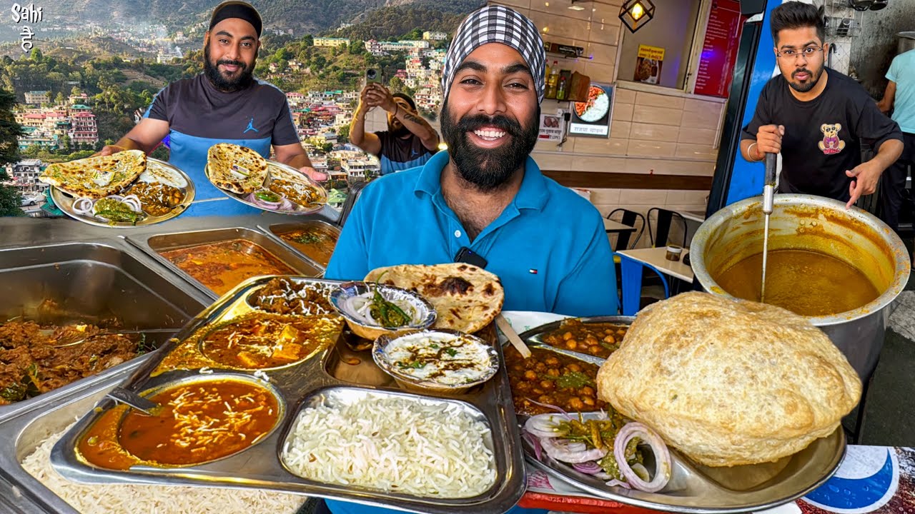 70/- Pahadi Sardarji ka Himachali Dhaba | Best Tourist Thali | Street Food India