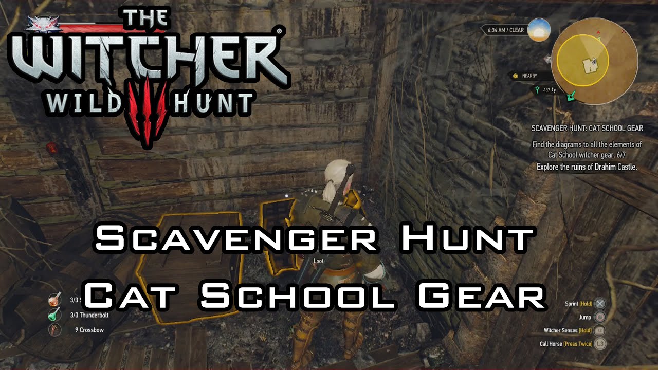 The Witcher 3: Wild Hunt - Scavenger Hunt: Cat School Gear - Treasure Hunts - Novigrad