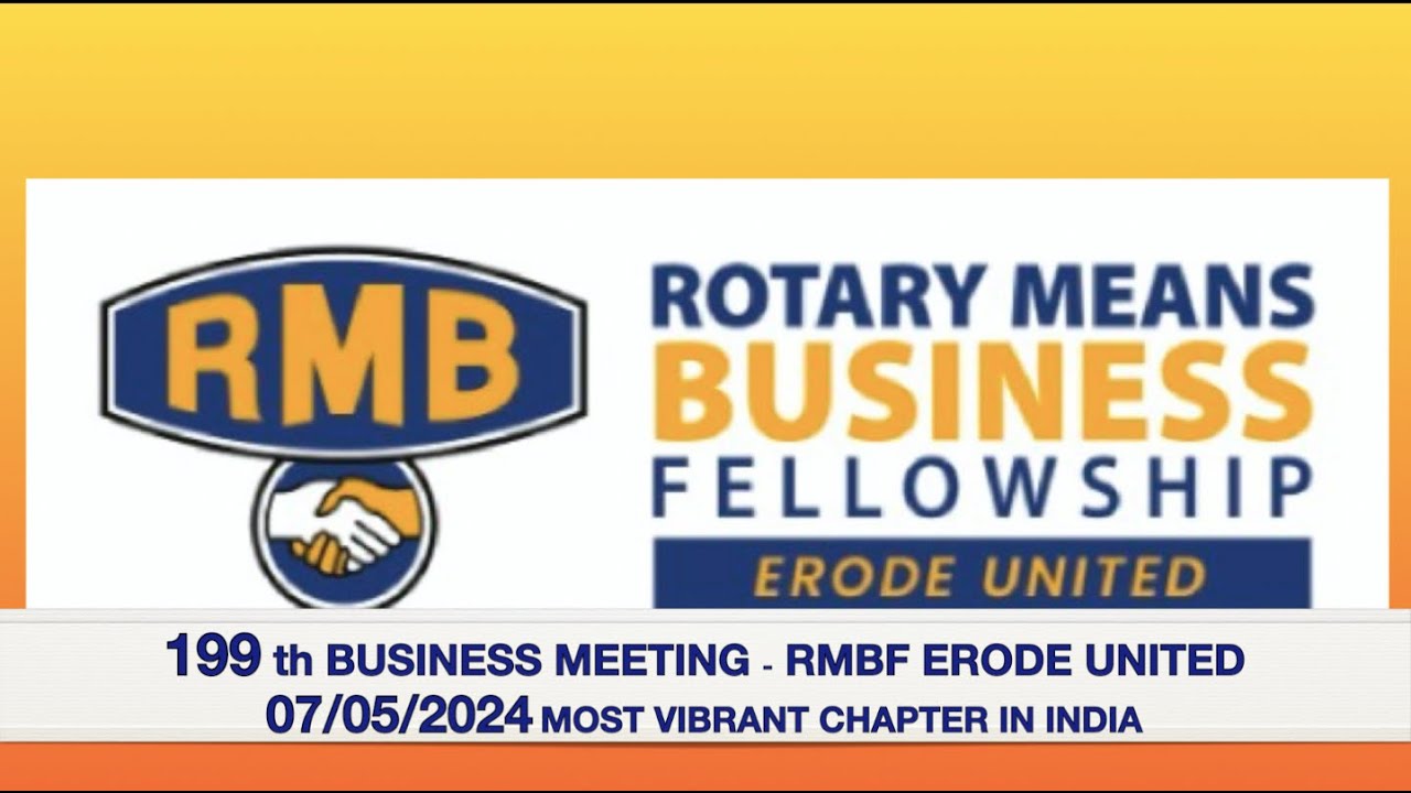 070524 199 RMBF ERODE UNITED  business meeting /  