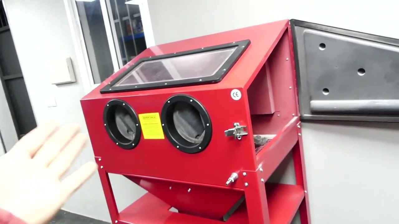 Cabina de Sandblasting para utilizar con arena o granalla y limpiar o pulir piezas met&aacute;licas