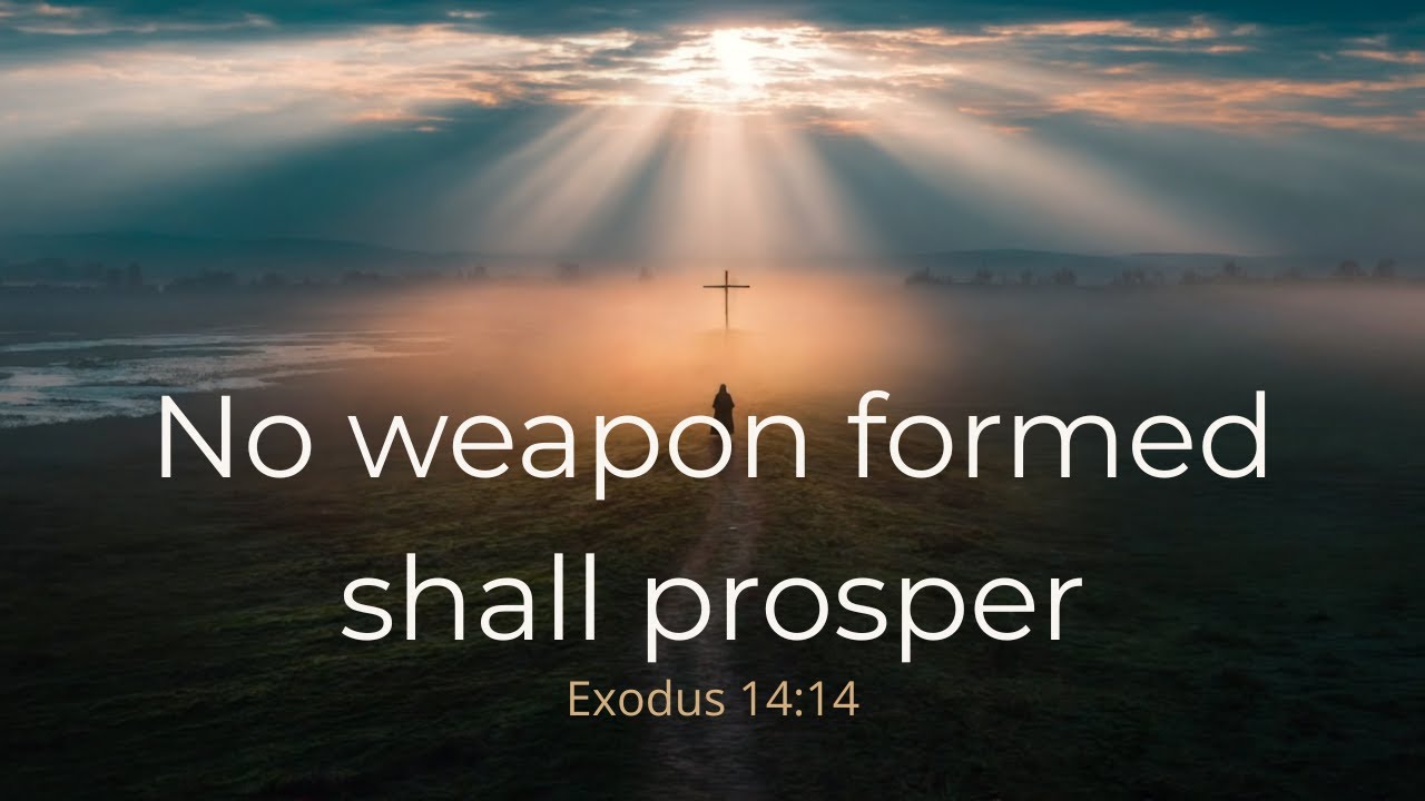 No weapon formed shall prosper | Christian Worship Song | Lyric Video | Faith-filled Notes