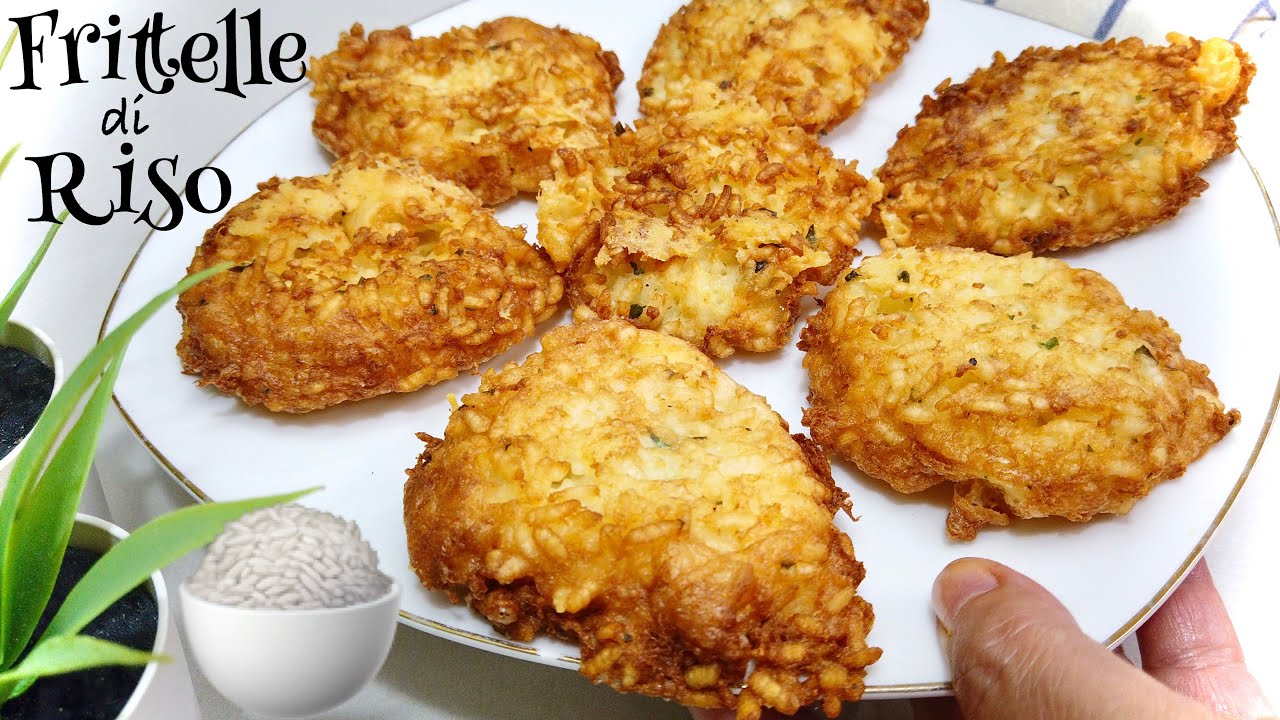 FRITTELLE DI RISO FILANTI 🍚ricetta del riciclo economica e veloce 🍚 FRIED RICE