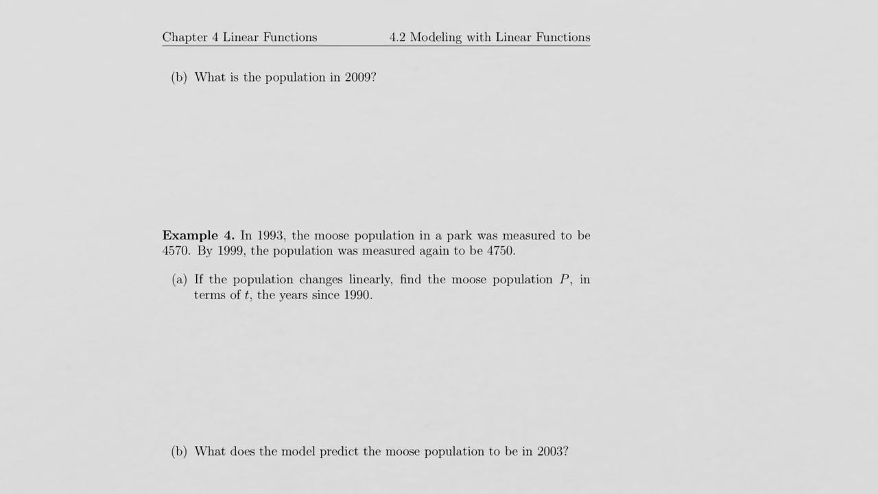 Notes 4 2 modeling linear functions