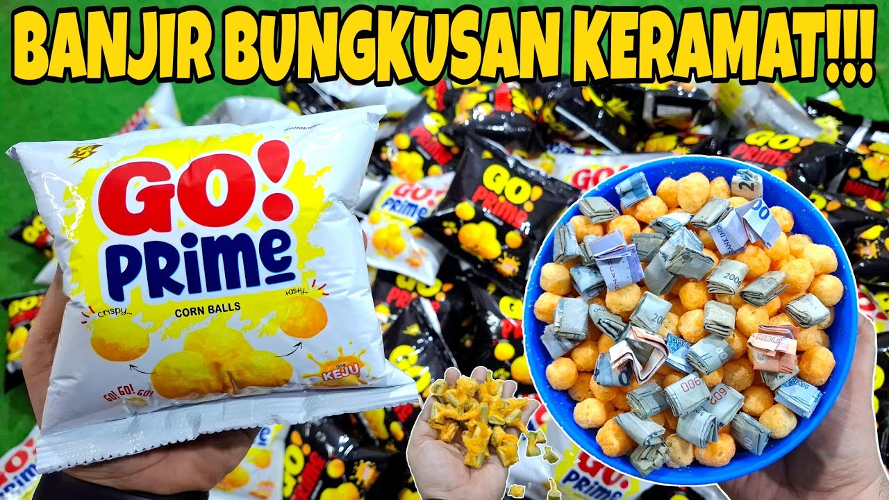 VIRAL BGT!!! BANJIR UANG RATUSAN BUNGKUSAN KERAMAT!!! UNBOXING CIKI GO! PRIME BERHADIAH UANG