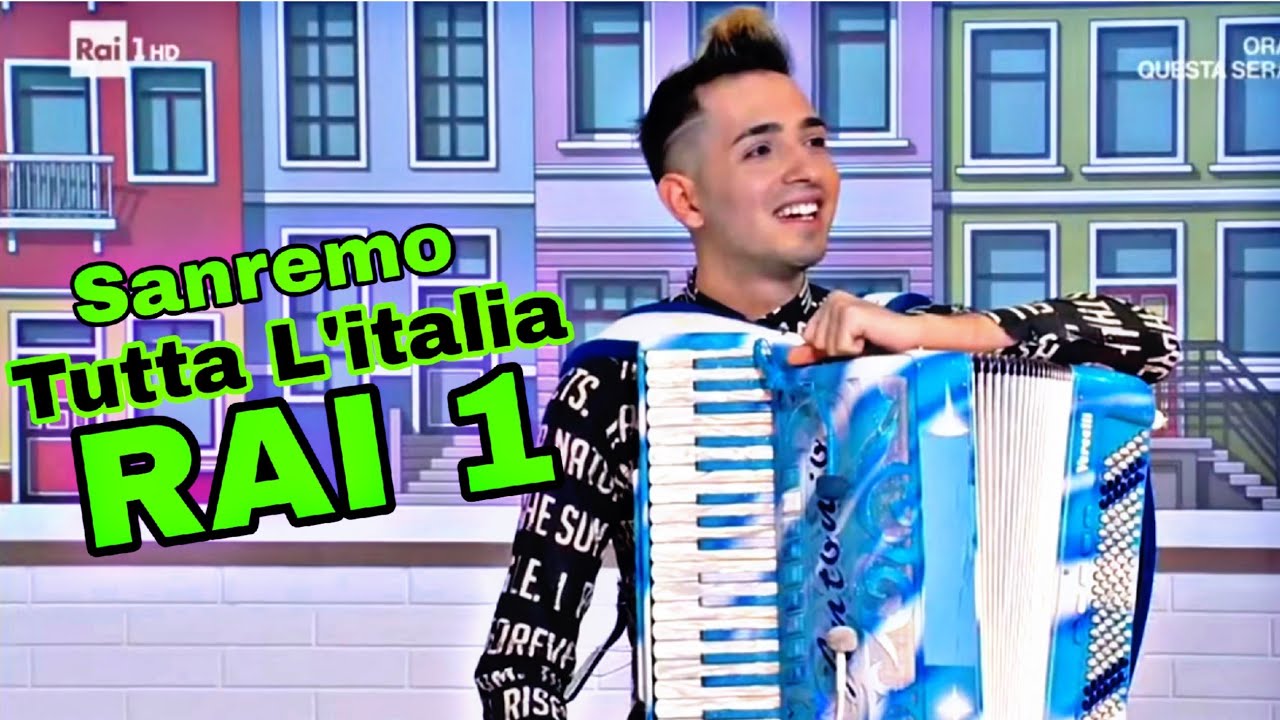 Rai 1 | TUTTA L'ITALIA - Sanremo | Uno Mattina in Famiglia FISARMONICA