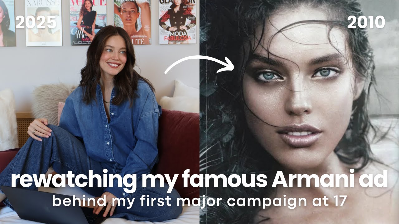 Reacting to My 2010 Aqua Di Gioia Ad | BTS of My First Armani Campaign at 17 | Emily DiDonato