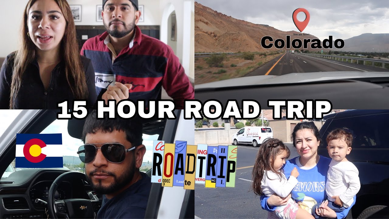 COME WITH US ON A 15 HOUR ROAD TRIP TO COLORADO 🚗⚠️