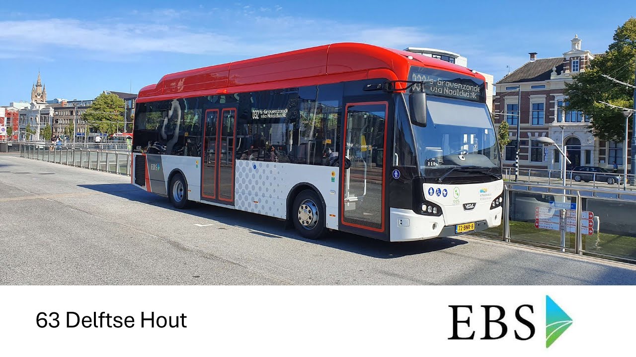 EBS buslijn 63 Delft Station - Delftse Hout | 2025