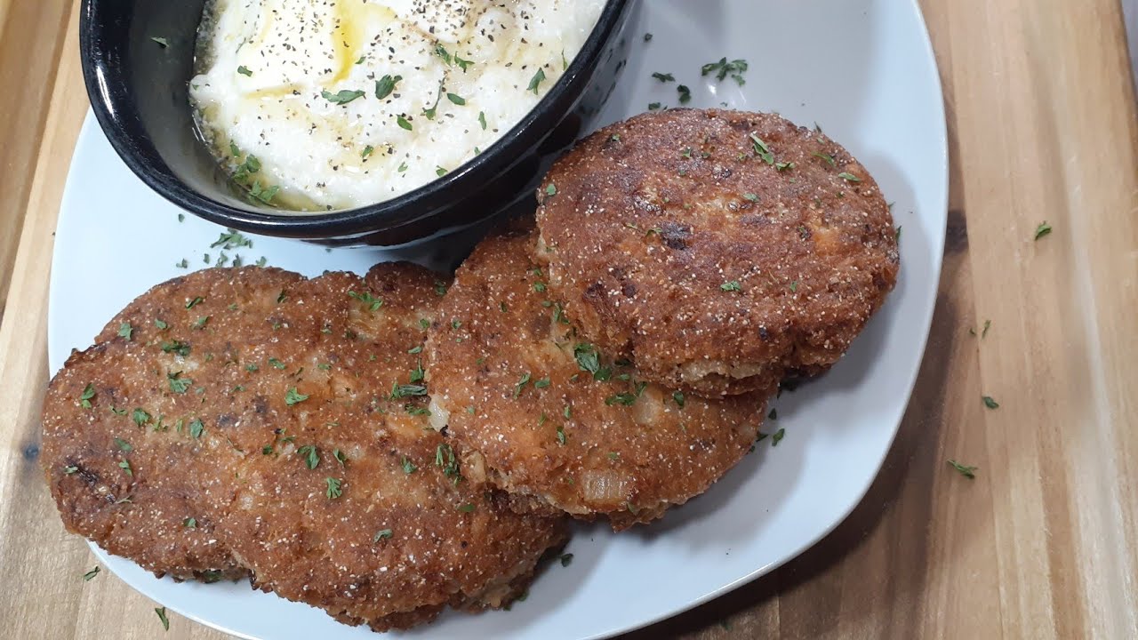 How to make SALMON CROQUETTES / PATTIES