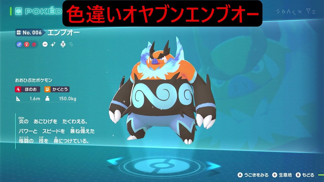 色違いオヤブンポカブ ポケモンレジェンズZA M次元ラッシュ Pokémon LEGENDS Z-A Mega Dimension #ポケモン