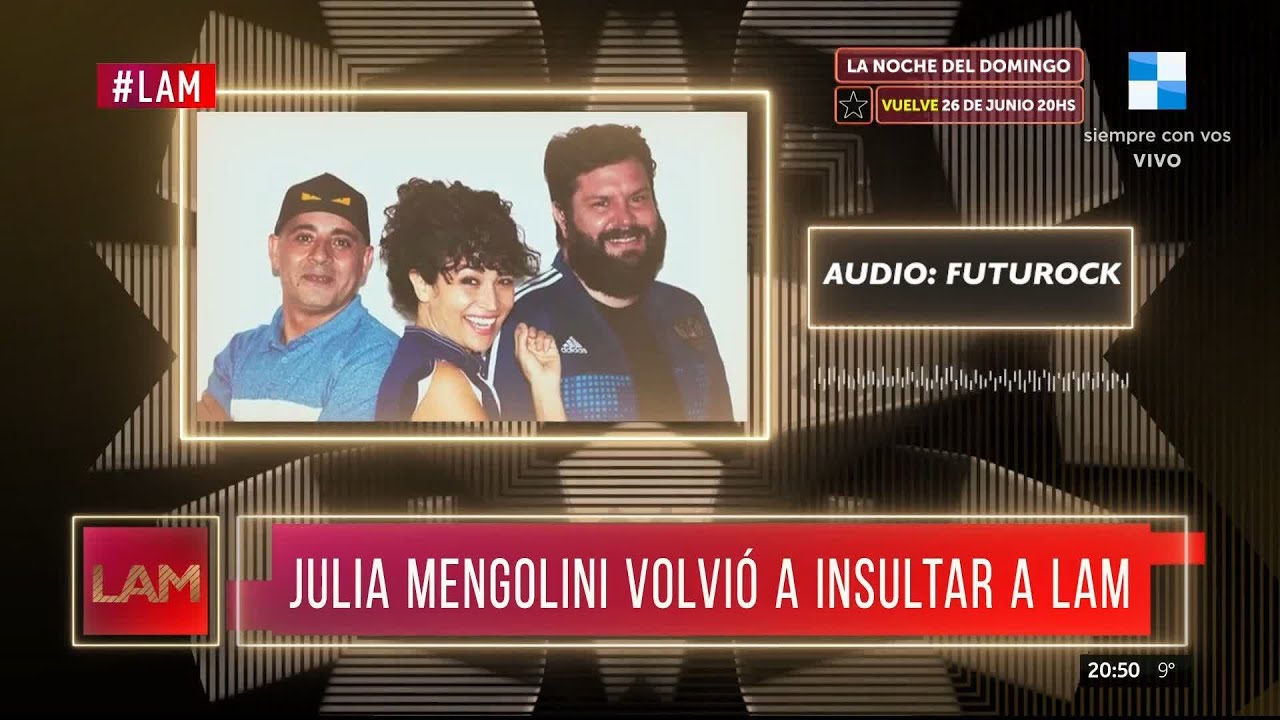 🎙️ Julia Mengolini volvió a insultar a #LAM 👀