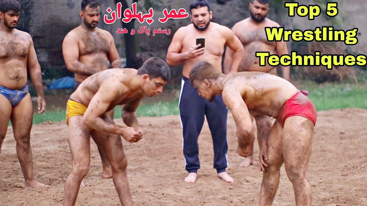 Umer pehlwan Rustam Pak O Hind | Top 5 Favourite wrestling techniques 🔥🔥