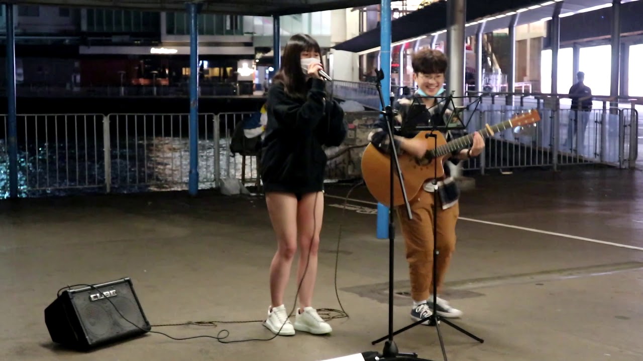人非草木/心之科學/逃生門/在月台上等你/小問題-Cover By Midnight~GooGoo@2020/11/14~尖沙咀碼頭Busking