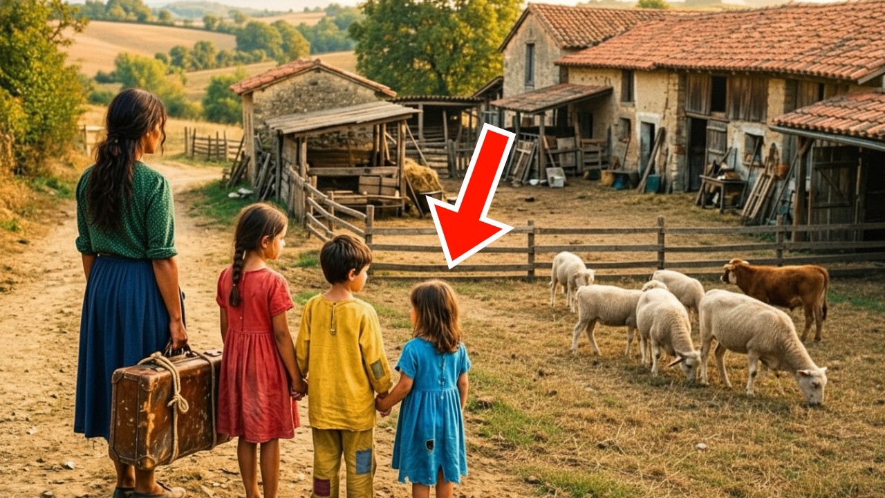 La veuve abandonnée par sa mère a acheté un petit vieux ranch avec seulement trois cochons des année