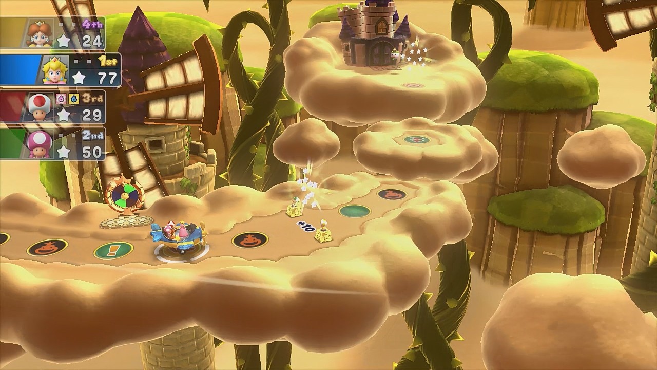 Mario Party 10 Mario Party #1012 Peach vs Toad vs Toadette vs Daisy Airship Central Master
