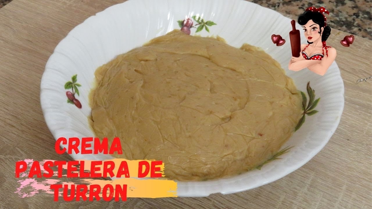 TE HA SOBRADO TURRON¡¡¡CREMA PASTELERA DE TURRON 👌