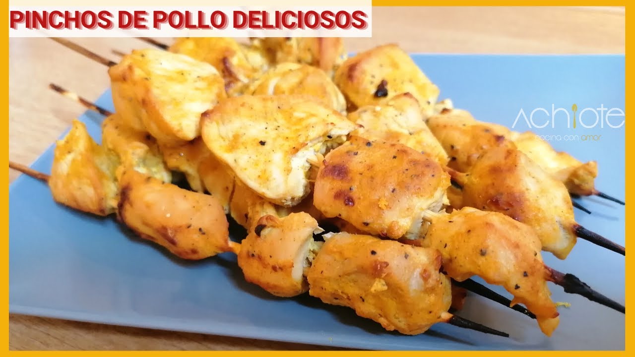 La mejor RECETA de PINCHOS DE POLLO | Brochetas de pollo con el mejor sabor que debes probar