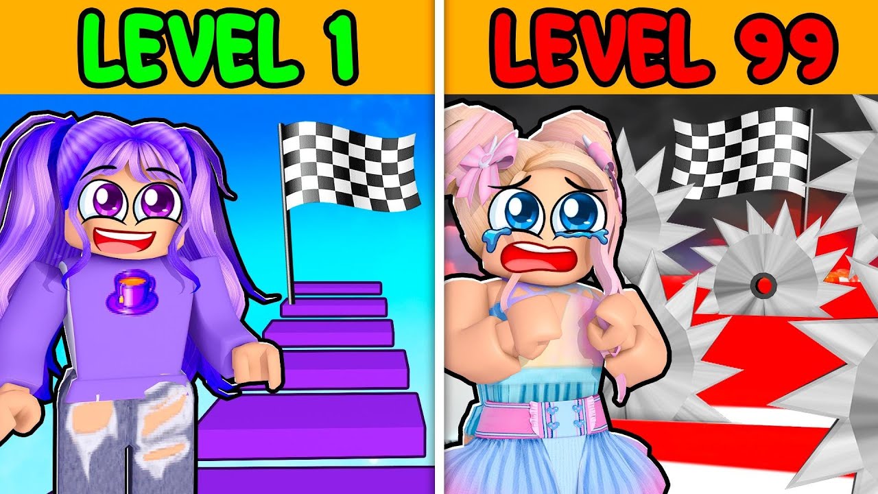 Roblox EINFACHE OBBY vs. HARTE OBBY! 🌸 Roblox
