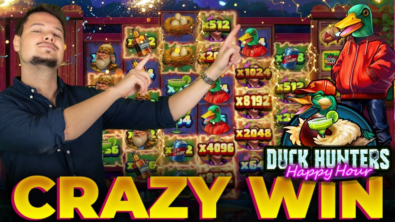 INSANE BIG WIN ON DUCK HUNTERS 2 HAPPY HOUR (5 SCATTER BONUS PAID HUGE) 💥🦆