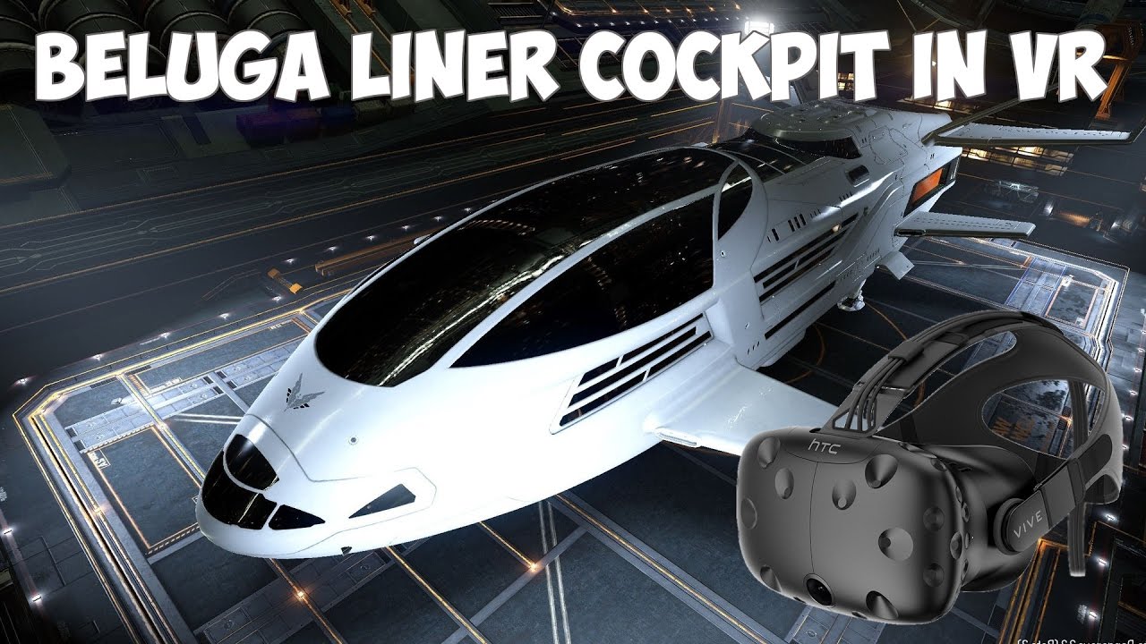 Elite Dangerous. Кабина Beluga Liner в шлеме VR