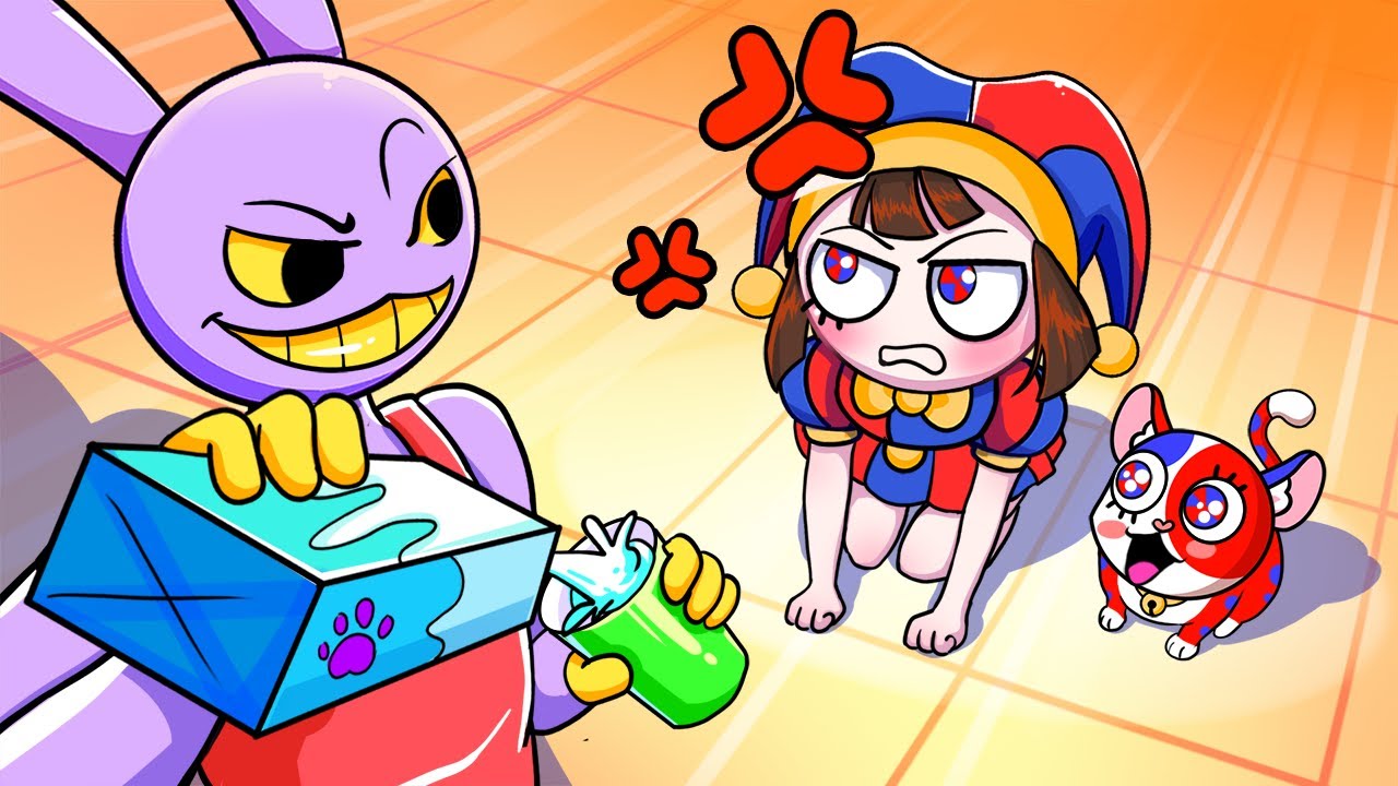 POMNI Turns Into A CAT?! The Amazing Digital Circus UNOFFICIAL 2D Animation