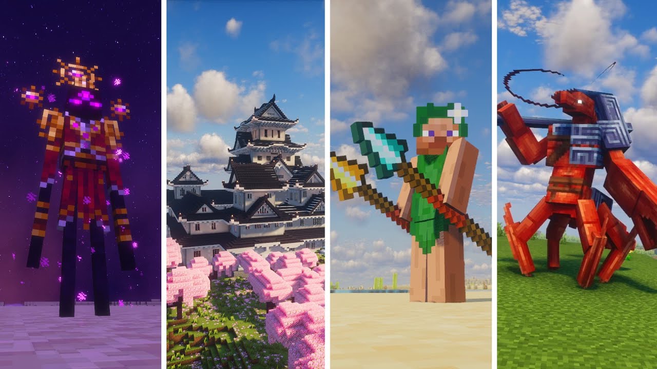 13 БЕЗУМНЫХ новых модов для Minecraft на этой неделе — Королевский Эндермен, Копья и Страж Гигант...